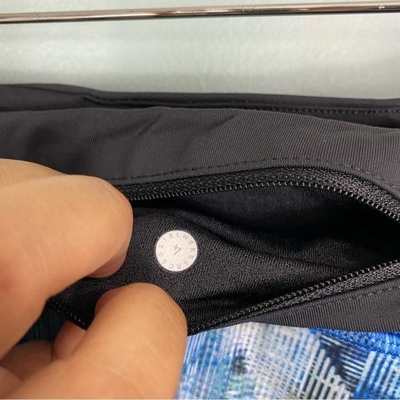 Lululemon Pace Rival Skort Skirt Blue Camo Tennis Athletic Sz 4 - Picture 4 of 4